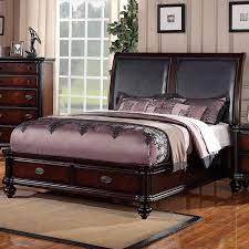 Poundex Beds F9189q Queen Panel Bed