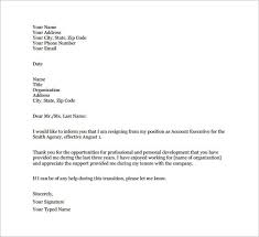 Resign Letter Format Sample Under Fontanacountryinn Com