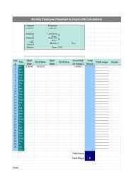 40 Free Timesheet Time Card Templates Template Lab Billable Hours