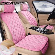 Plush Car Seat Cover Set