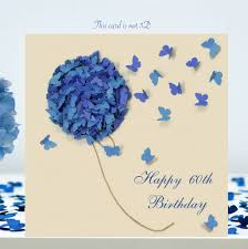 Check spelling or type a new query. 60th Birthday Card Blue Hydrangea Birthday Card By Inkywool Butterfly Art Notonthehighstreet Com