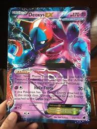 Printed at the top of the card. Deoxys Ex Mega Card Ebay