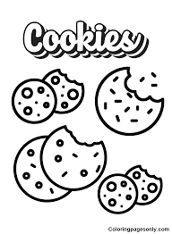 cookie coloring pages printable for