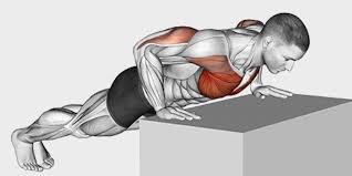 incline push up to build your chest and