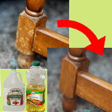 tip naturally repair wood with vinegar