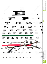 Eye Exam Stock Image Image Of Measurement Reading Chart
