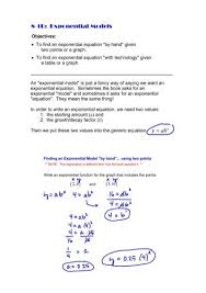 8 1b Exponential Models Equations