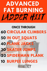 advanced fat burning hiit workout
