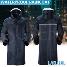 Men Waterproof Long Raincoat Rain Coat