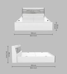 Marbito Queen Size Bed In White