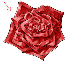 how to draw a rose art rocket