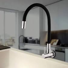Silicon Black Kitchen Faucet Table Wall