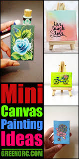 40 Easy Mini Canvas Painting Ideas For