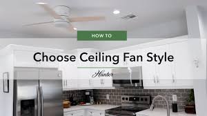 a ceiling fan size style hunter fan