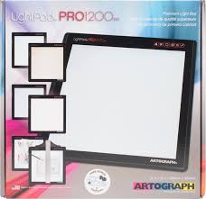 Artograph Lightpad Pro 1200 Led Light Box W 2 Padpucks 12