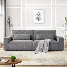 homfa 105 5 modern corduroy sofa