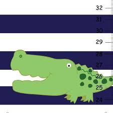 Personalized Alligator Canvas Growth Chart