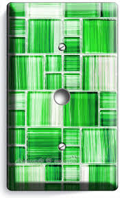 Green Mosaic Glass Tile Style Light