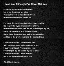 never met you poem by abd gamal