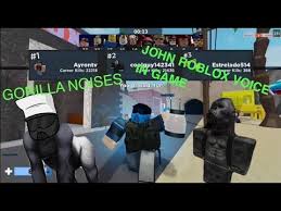 Arsenal paused screen with some of the devs and testers, including vcelt, a well know and trusted tester among the rolve team (chicken costume pfp). John Roblox Voice In Arsenal Sound Effects Gorilla Noises Youtube
