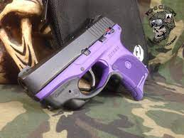 bright purple frame on a ruger lc9