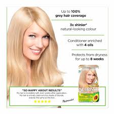 Nutrisse ultra color is formulated with color boost technology & a blend permanent hair dye: Garnier Nutrisse Ultra Ice Blonde 10 1 Permanent Hair Dye Wilko