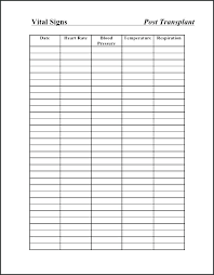 Vital Signs Template Sign Flow Sheet Unique Free Blank Up Sheets In