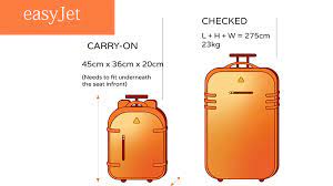 Easy Jet Cabin Luggage gambar png