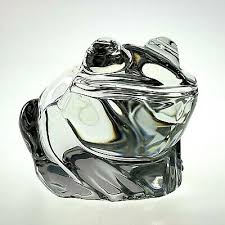 Franklin Mint Crystal Glass Frog