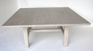 Custom Large Square Oak Table With