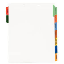6 Tab 7 Tab And 9 Tab Chart Divider Sets Patterson Office