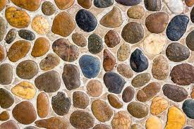 pebble stone floor tile texture stock