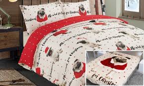 Pug Duvet Cover Set Or And Throw Groupon