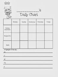Special Ed Daily Chart For Students Classroom Behavior