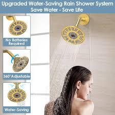 shower faucet 2 5 gpm in brushed gold