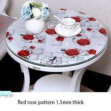 Soft Glass Round Table Mat Waterproof