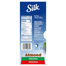 silk original organic almond milk