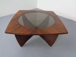 Danish Rosewood Glass Side Table