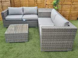 Luxury Rattan Corner Sofa Set With