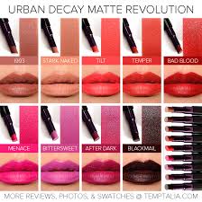 urban decay matte revolution lipsticks