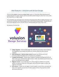 Star Features Volusion And 3d Cart Design By Ishan Makkar