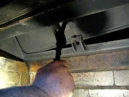 Fireplace Damper Repair Fix Rusted
