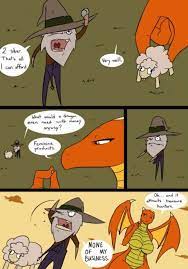 Dragons burn comic