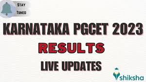 karnataka pgcet 2023 result out get