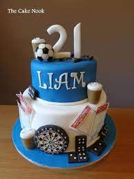 21st Birthday Cake For A Boy gambar png
