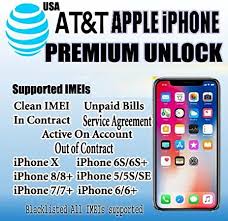 Desbloquea aca tu iphone at&t usa rapido, seguro y sin riesgos. Amazon Com At T Usa Premium Factory Unlocking Service All Iphone 8 8 X 7 7 6s 6s 6 6 5 5s 5c Se 4 4s Unpaid Bills Under Contract Active Blacklisted Supported All Imei Supported Your Device Will Be Unlocked Permanently And
