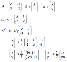 equations using inverse matrices