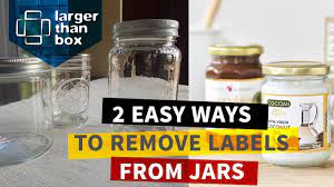 Just be careful because the glass gets super hot. How To Remove Sticky Labels Stickers From Glass Jars And Bottles Quick And Easy Youtube