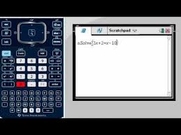 Solving Equations With Ti Nspire