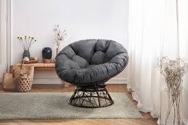 Natural rattan chairs are the most popular product items. Shangri La Papasan Swivel Wicker Outdoor Furniture Chair Grey Matt Blatt